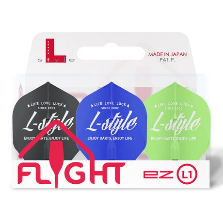 L-Style Vintage Logo Type A EZ Dart Flights Mix L1 Standard