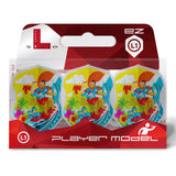 L-Style Wayne Mardle Type A EZ Dart Flights Clear White L1 Standard