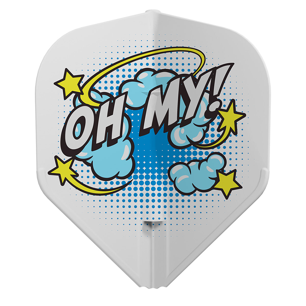 L-Style Wayne Mardle Type B EZ Dart Flights White L1 Standard