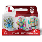 L-Style Wayne Mardle Type B EZ Dart Flights White L1 Standard
