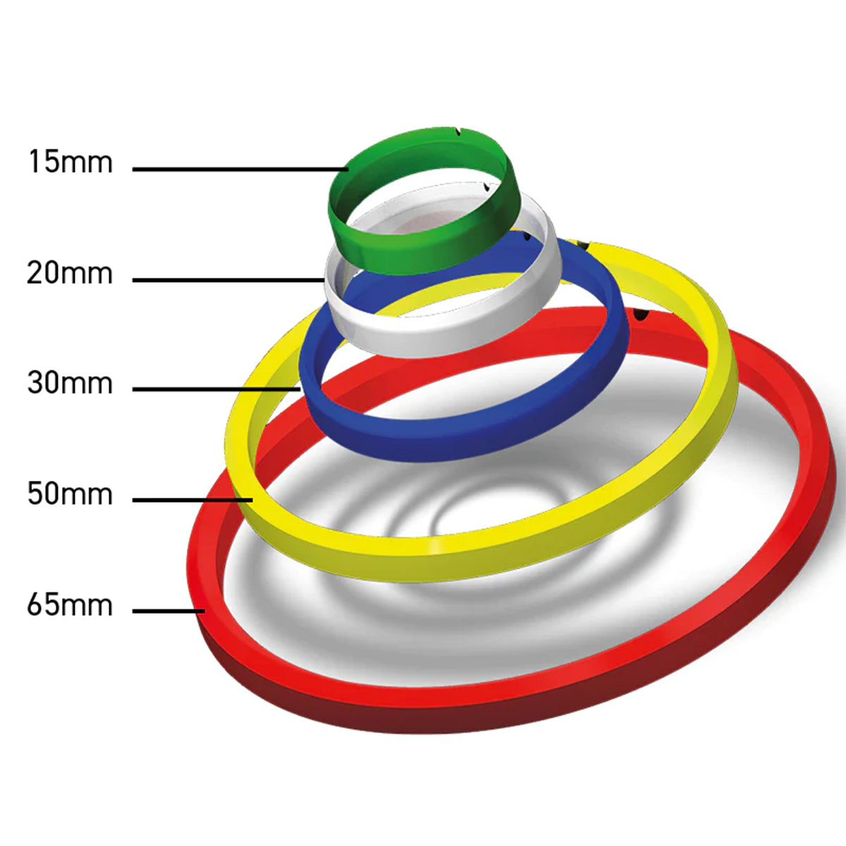 Official Peter Wright Snakebite Practice Rings by Red Dragon