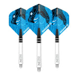 Peter Wright Snakebite Nitrotech & Hardcore Combo - White & Blue by Red Dragon - 3 Sets