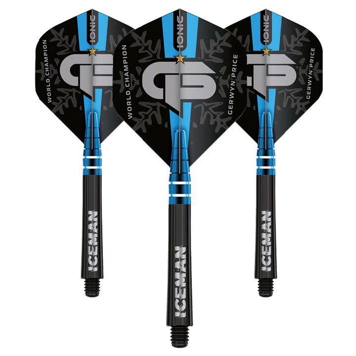 Gerwyn Price World Champion Nitro Ionic & Hardcore Combo Black by Red Dragon - 2 Sets