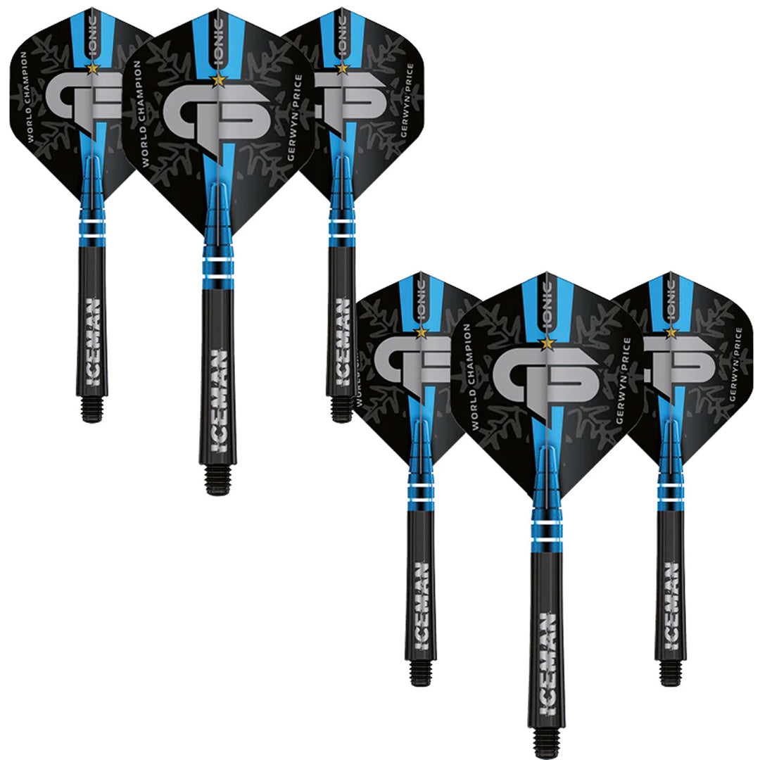 Gerwyn Price World Champion Nitro Ionic & Hardcore Combo Black by Red Dragon - 2 Sets