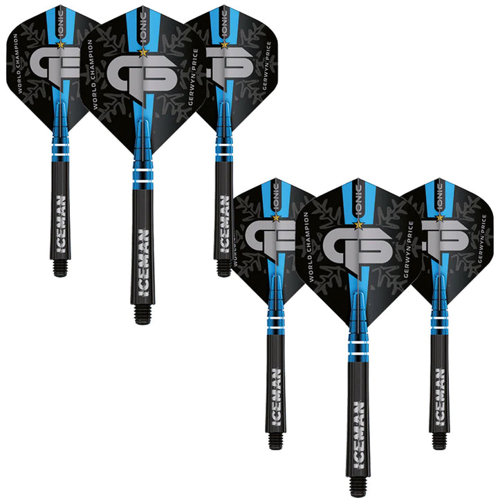 Gerwyn Price World Champion Nitro Ionic & Hardcore Combo Black by Red Dragon - 2 Sets