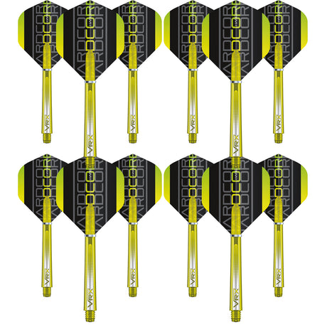 VRX Flight & Shaft Combo - Yellow by Red Dragon - 4 Sets