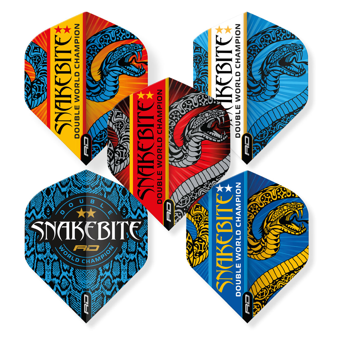 Snakebite Double World Champion Hardcore Flight Collection by Red Dragon