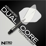 Nitro Flite Integrated Flight & Shaft Black & Clear No2 by Red Dragon