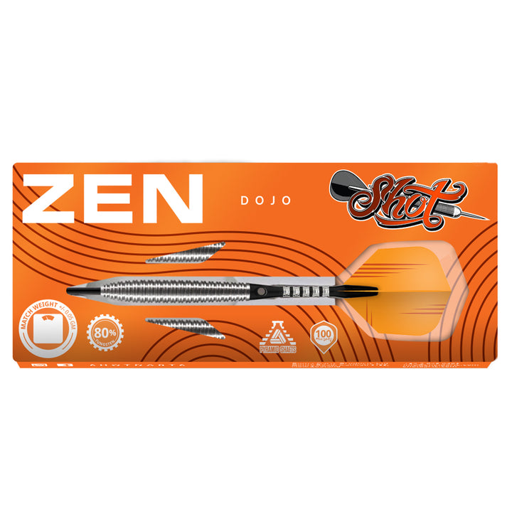 Zen Dojo 80% Tungsten Steel Tip Darts by Shot