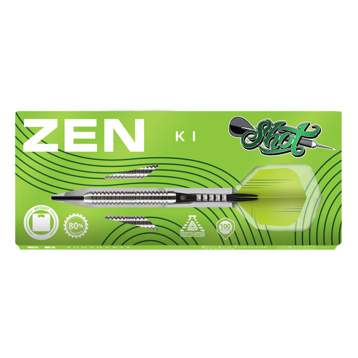 Zen Ki 80% Tungsten Steel Tip Darts by Shot