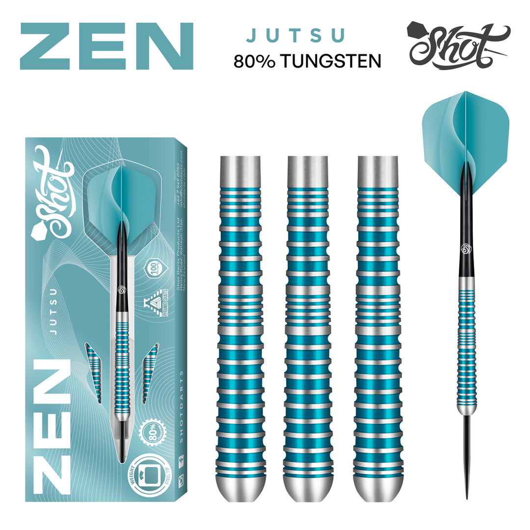 Zen Jutsu V2 80% Tungsten Steel Tip Darts by Shot