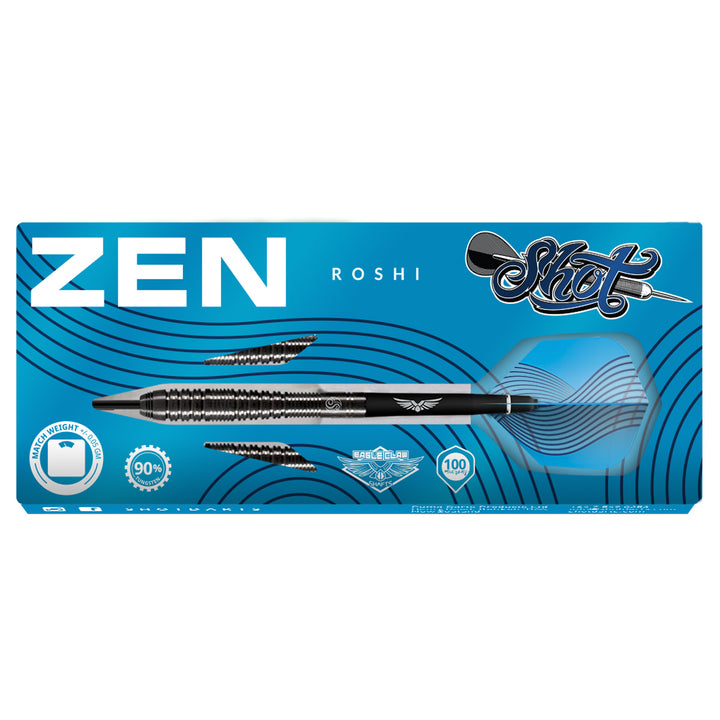 Zen Roshi 90% Tungsten Steel Tip Darts by Shot