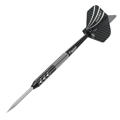 Arno Merk Challenger Steel Tip Darts angled product image displaying the barrel profile, grip layout, and design features