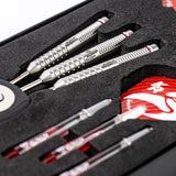 Krzysztof Ratajski G2 Steel Tip Darts contents image displaying everything included inside the package