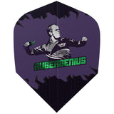 Dirk van Duijvenbode Powerflite Aubergenius Standard Shape Dart Flights by Bulls