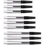 Harrows Alamo VS2 Dart Stems Shafts Clear main product image showing the stems, packaging, and included contents
