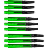 Harrows Alamo VS2 Dart Stems Shafts Green main product image showing the stems, packaging, and included contents
