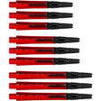 Harrows Alamo VS2 Dart Stems Shafts Red main product image showing the stems, packaging, and included contents