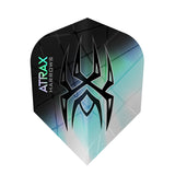 Atrax Standard No6 Black Dart Flights by Harrows main image on a white background.