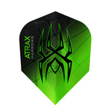 Atrax Standard No6 Green Dart Flights by Harrows main image on a white background.