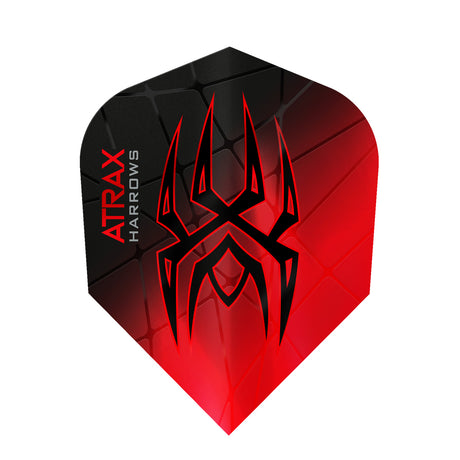 Atrax Standard No6 Red Dart Flights by Harrows main image on a white background.