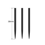 Harrows Black Steeltip Points image comparing the available point lengths