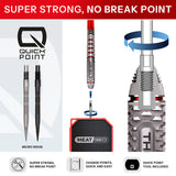 Harrow Damon Heta Geo Quick Point 90% Tungsten Steel Tip Darts