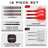 Harrow Damon Heta Geo Quick Point 90% Tungsten Steel Tip Darts