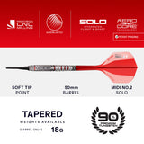 Harrow Damon Heta Geo 90% Tungsten Soft Tip Darts