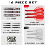 Harrow Damon Heta Geo 90% Tungsten Soft Tip Darts