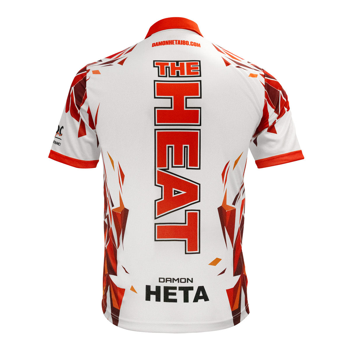 Harrows Damon Heta Player Shirt rear view image showing the back design and player branding