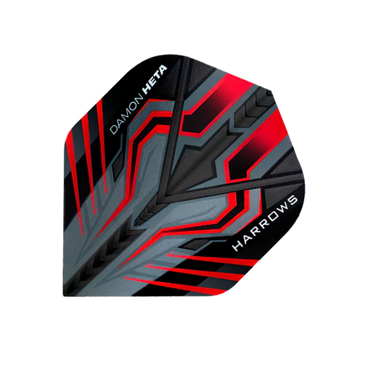 Damon Heta Standard Shape Dart Flights by Harrows main image on a white background.