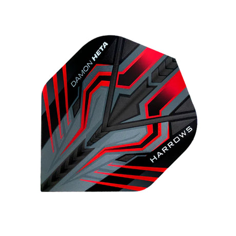 Damon Heta Standard Shape Dart Flights by Harrows main image on a white background.