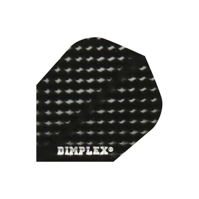 Harrows Dimplex Black Dart Flights main image on a white background.