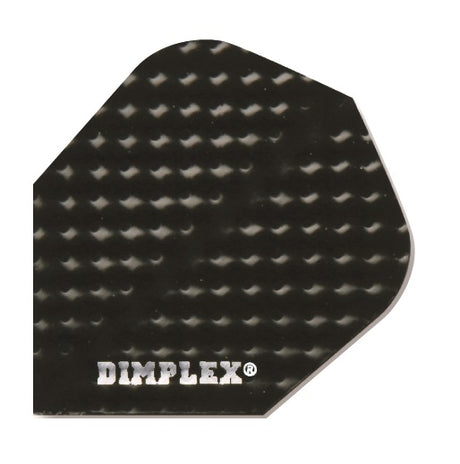 Harrows Dimplex Black Dart Flights main image on a white background.