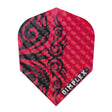 Dimplex Red Tribal No6 Dart Flights by Harrows main product image on a white background.