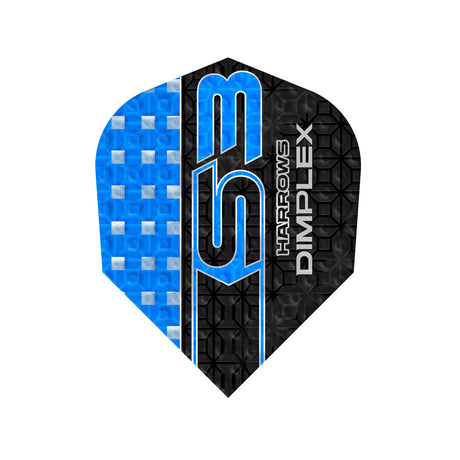 Dimplex S3 Blue Dart Flights by Harrows main image on a white background.
