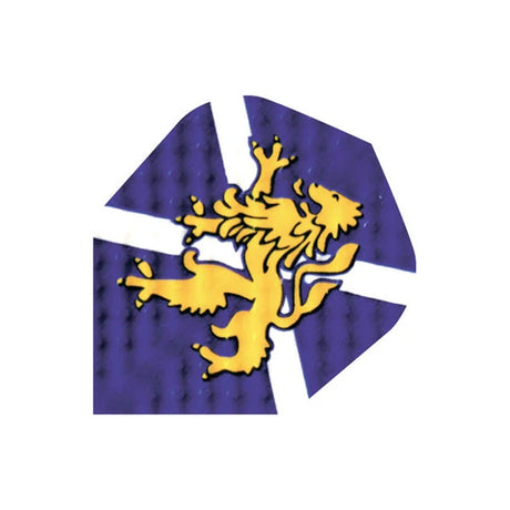 Harrows Dimplex Scottish Lion Dart Flights main image on a white background.