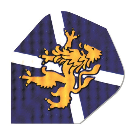 Harrows Dimplex Scottish Lion Dart Flights main image on a white background.