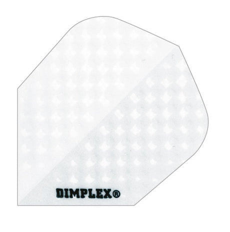 Harrows Dimplex White Dart Flights main image on a white background.