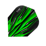 Harrows Fire Green Standard Dart Flights main image on a white background.
