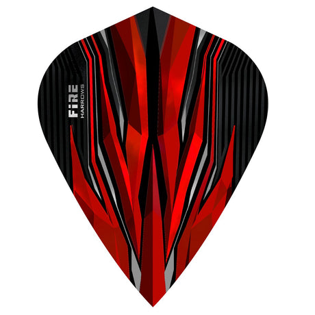 Harrows Fire Red Kite Dart Flights main image on a white background.