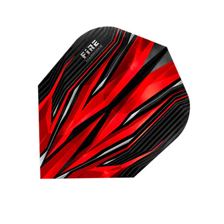 Harrows Fire Red Standard Dart Flights main image on a white background.