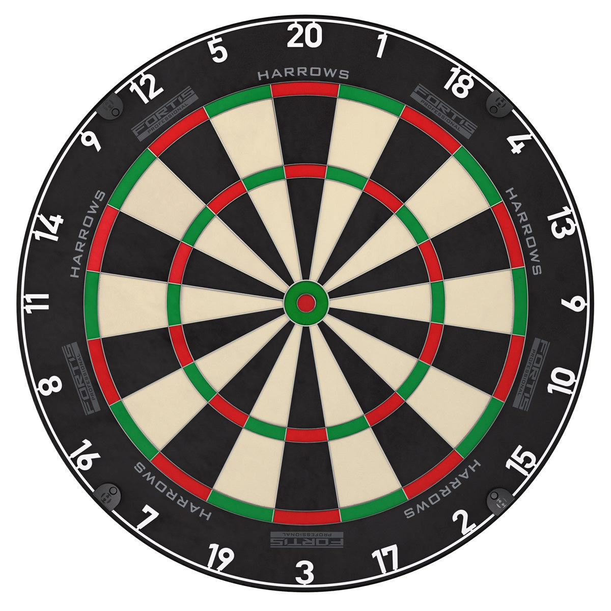 Harrows Fortis Dartboard main product image showing the dartboard and product contents