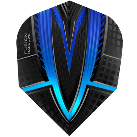 Harrows Fusion Standard Shape Aqua Dart Flights main image on a white background.