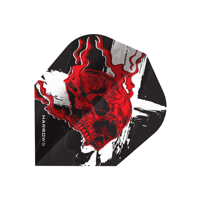 Harrows Heavy Metal No6 Dart Flights main product image on a white background.