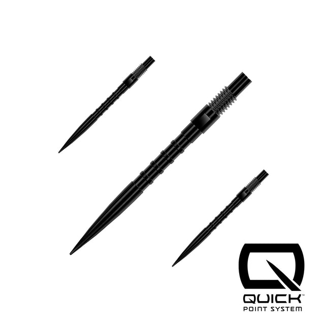 Harrows HM Grip Quick Points Black main product image showing the Quick Points