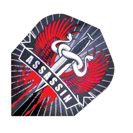 Harrows Hologram Assassin Dart Flights main image on a white background.