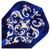Harrows Hologram Blue Symmetry Dart Flights main image on a white background.
