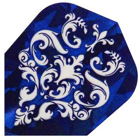 Harrows Hologram Blue Symmetry Dart Flights main image on a white background.